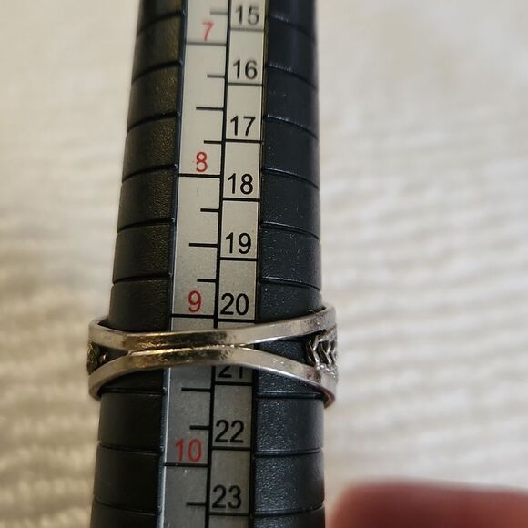 Authentic vintage Lithuanian amber ring size 9 - Picture 7 of 7